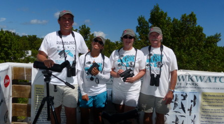 The Florida Keys Hawkwatch crew