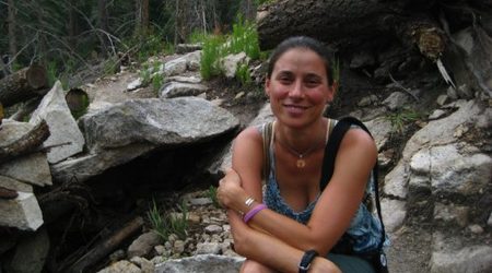 Jennie hiking at Marshall Gulch in the Catalinas, Tucson, Arizona, 2011